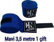 Hn Sport Boks Kick Boks Muay Thai Wushu Sanda Tüm Sporlar İçin El Bandajı 3,5 M X 2 Adet Elastik Boks Bandajı