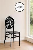 Sandalie 4 Adet Sahra Mutfak Sandalyesi, Yemek, Bahçe, Kafe, Modern Sandalye