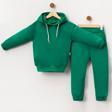 KAPÜŞONLU BASIC ÜÇ İPLİK ŞARDONLU ALT ÜST TAKIM - BP-1611-Yeşil-2 Yaş Yeşil