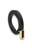 Vos Versa Oval Gold Tokalı Siyah İnce Kadın Kemeri VOSDK0219101