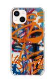 Dali Design İphone 14 Uyumlu Şeffaf Kılıf Graffiti 2 Tasarımlı