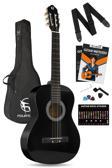 Fourtune Luca C-180BK Siyah Klasik Gitar Seti 4/4 Sap Ayarlı 