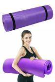 Jet Premium Pilates Minderi Yoga Matı Kalın 15 Mm Kalinlikta 1.5 Cm Taşıma Askılı Egzersiz Minderi Mor