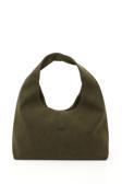Kadın Haki Süet El ve Omuz Çantası