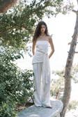 Mila Beyaz Bluz Pantolon Takım