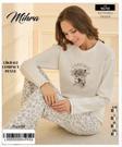 Mihra 90781 Kadın Ayıcıklı Uzun Kol Pijama Takımı