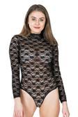 Boğazlı Dantelli Çıtçıtlı Kadın Body 328