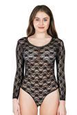 Bisiklet Yaka Dantelli Çıtçıtlı Kadın Body 327