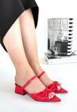 Lotta Kırmızı Cilt Topuklu Ayakkabı