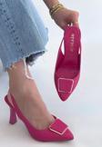 Pıert Fuşya Cilt Topuklu Ayakkabı