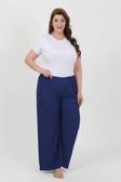 Giyim Kadın Büyük Beden Bürümcük Pantolon  Saks