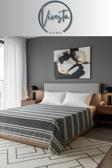 Vivesta Home %100 Pamuk Saçaklı Tek Kişilik Yatak Örtüsü 160X220 – Şık Ve Modern Tasarım