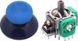 XBOX One Analog Motor Topuz Seti 1+1 One - One S/X - Series S/X Uyumlu Siyah Buz Mavi Mavi