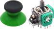 XBOX One Analog Motor Topuz Seti 1+1 One - One S/X - Series S/X Uyumlu Siyah Yeşil