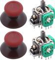 XBOX One Analog Motor Topuz Seti 2+2 One - One S/X - Series S/X Uyumlu Kırmızı Bordo