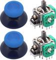 XBOX One Analog Motor Topuz Seti 2+2 One - One S/X - Series S/X Uyumlu Siyah Buz Mavi Mavi