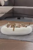 Peluş Kedi ve Köpek Yatağı Pugalo Ekonomik Kedi Yatağı (M)