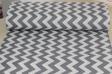 Gri Zik Zak Desenli Pamuklu Nevresimlik Kumaş 100*240 cm  Metrelik Çarşaf Yastık Ev Tekstil Kumaşı