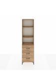 Dienni Arges Dolap 3 Raflı 3 Çekmeceli 60 x 30 x 221 Çam-Çam