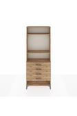 Dienni Arges Dolap 3 Raflı 4 Çekmeceli 88 x 30 x 221 Çam-Çam