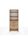 Dienni Arges Dolap 3 Raflı 2 Çekmeceli 88 x 30 x 221 Çam-Çam