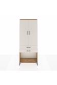 Dienni Arges Dolap 2 Raflı 2 Çekmeceli Tek Askılı 88 x 30 x 221 Çam-Aytaşı