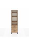 Dienni Arges Dolap 4 Raflı 3 Çekmeceli 60 x 30 x 221 Çam-Çam