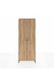 Dienni Arges Dolap 2 Raflı 2 Kapaklı Tek Askılı 88 x 30 x 221 Çam-Çam