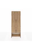 Dienni Arges Dolap 2 Raflı 2 Çekmeceli Tek Askılı 88 x 30 x 243 Çam-Çam