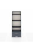 Dienni Arges Dolap 4 Raflı 2 Çekmeceli 88 x 30 x 243 Antrasit-Antrasit