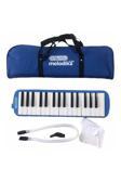 Helvacıoğlu Melodika 32 Tuşlu Mavi Bez Çantalı, Hortumlu & Ağızlıklı, Okul Çalgısı