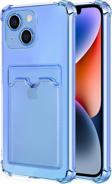 Microsonic Apple iPhone 14 Plus Card Slot Shock Kılıf Mavi