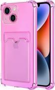 Microsonic Apple iPhone 14 Plus Card Slot Shock Kılıf Pembe