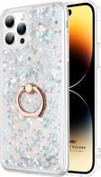 Microsonic Apple iPhone 15 Pro Max Kılıf Glitter Liquid Holder Gümüş