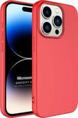 Microsonic Apple iPhone 15 Pro Max Kılıf Groovy Soft Kırmızı