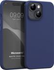 Microsonic Matte Silicone Apple iPhone 15 Kılıf Lacivert