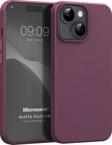 Microsonic Matte Silicone Apple iPhone 15 Kılıf Mor