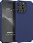 Microsonic Matte Silicone Apple iPhone 15 Pro Max Kılıf Lacivert