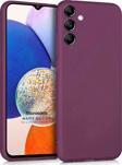 Microsonic Matte Silicone Samsung Galaxy A14 Kılıf Mor
