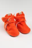 Pufien Organik Pamuk Astarlı, Bebek İlk Adım Ayakkabısı, Kaydırmaz Taban, Bebek Pandufu, Turuncu Patik