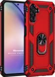 Microsonic Samsung Galaxy A54 Kılıf Military Ring Holder Kırmızı