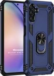 Microsonic Samsung Galaxy A54 Kılıf Military Ring Holder Lacivert