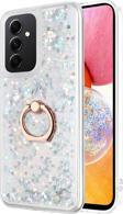 Microsonic Samsung Galaxy A14 Kılıf Glitter Liquid Holder Gümüş