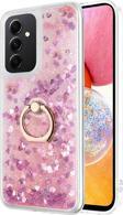 Microsonic Samsung Galaxy A14 Kılıf Glitter Liquid Holder Pembe