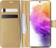 Microsonic Samsung Galaxy A73 5G Kılıf Delux Leather Wallet Gold