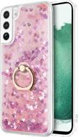 Microsonic Samsung Galaxy S22 Plus Kılıf Glitter Liquid Holder Pembe