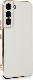 Microsonic Samsung Galaxy S22 Plus Kılıf Olive Plated Beyaz
