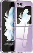 Microsonic Samsung Galaxy Z Flip 5 Kılıf Shell Platinum Şeffaf