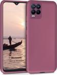 Microsonic Matte Silicone Realme 8 Pro Kılıf Mor
