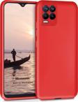 Microsonic Matte Silicone Realme 8 Pro Kılıf Kırmızı